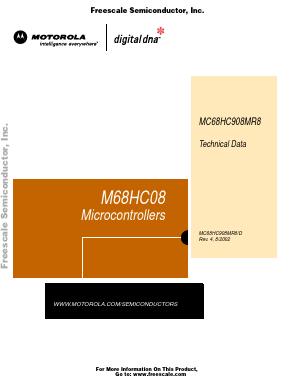 MC68HC908MR8CP Datasheet PDF Motorola => Freescale