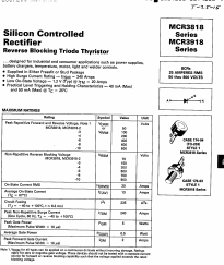 MCR3818-6 Datasheet PDF Motorola => Freescale