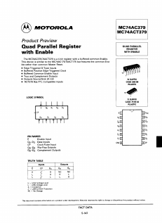 MC74AC379D Datasheet PDF Motorola => Freescale