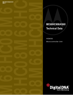 MC68HC908AS60CFN Datasheet PDF Motorola => Freescale