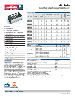 NDL1209SC Datasheet PDF Murata Power Solutions