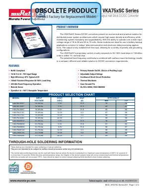 VKA75MS03C Datasheet PDF Murata Power Solutions