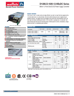 FCI10046971-008LF Datasheet PDF Murata Power Solutions