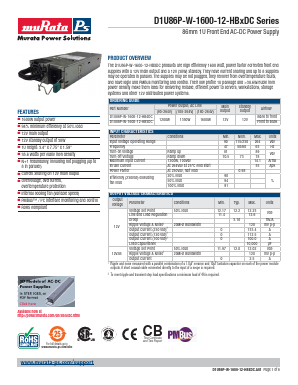 FCI10046971-001LF_ Datasheet PDF Murata Power Solutions
