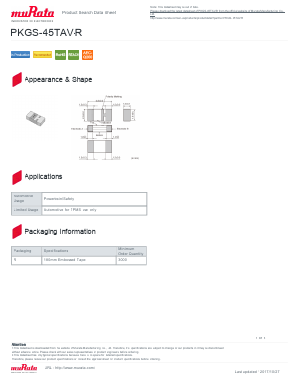 PKGS-45TAV-R Datasheet PDF Murata Manufacturing