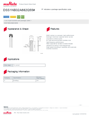 DSS1NB32A682Q55 Datasheet PDF Murata Manufacturing