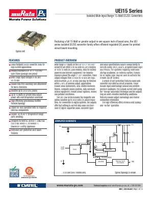 UEI15-033-Q12P-C Datasheet PDF Murata Manufacturing