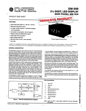 DM-500-3 Datasheet PDF Murata Manufacturing