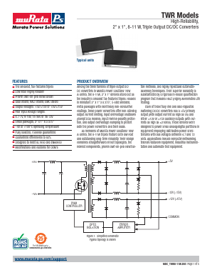 TWR-5 Datasheet PDF Murata Manufacturing