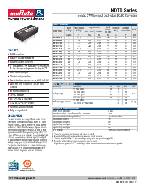 NDTD0515C Datasheet PDF Murata Manufacturing