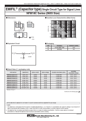 NFM18CC471R1C3D Datasheet PDF Murata Manufacturing