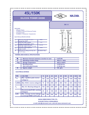 45L/150K Datasheet PDF Naina Semiconductor ltd.