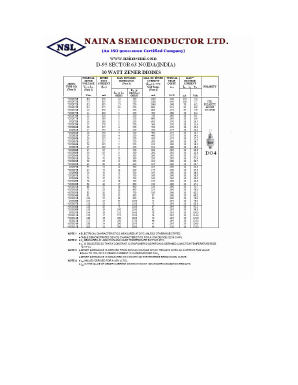 1N2990A Datasheet PDF Naina Semiconductor ltd.