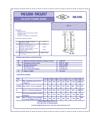 1N3295 Datasheet PDF Naina Semiconductor ltd.