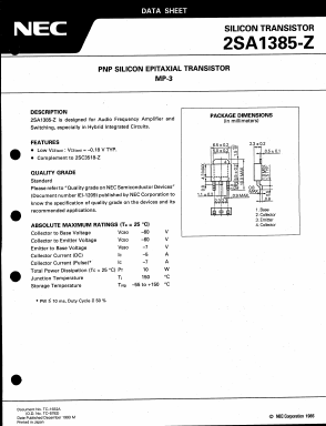 2SA1385-ZK Datasheet PDF NEC => Renesas Technology