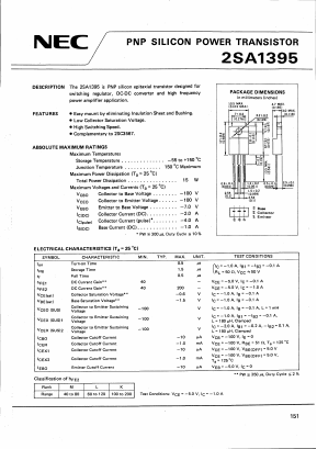 A1395 Datasheet PDF NEC => Renesas Technology