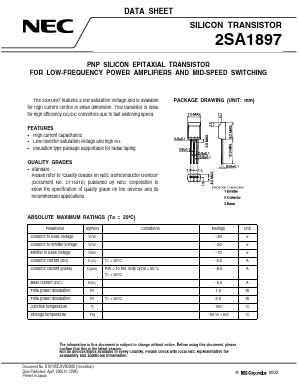 2SA1897L Datasheet PDF NEC => Renesas Technology