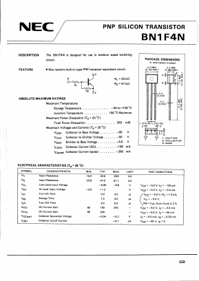 BN1F4N Datasheet PDF NEC => Renesas Technology