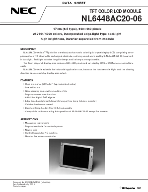 NL6448AC20-06 Datasheet PDF NEC => Renesas Technology