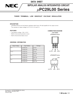 UPC29L05T Datasheet PDF NEC => Renesas Technology
