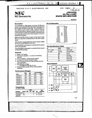 UPD43256 Datasheet PDF NEC => Renesas Technology