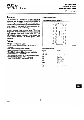 UPD43256AGXM-12L Datasheet PDF NEC => Renesas Technology