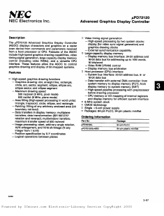 UPD72120L Datasheet PDF NEC => Renesas Technology