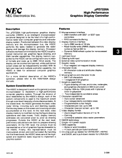 UPD7220D Datasheet PDF NEC => Renesas Technology