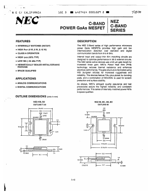 NEZ5964-15B Datasheet PDF NEC => Renesas Technology