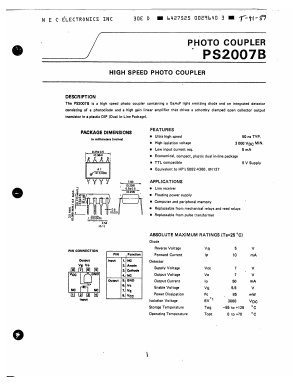 PS2007B Datasheet PDF NEC => Renesas Technology