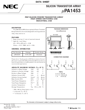 UPA1453H Datasheet PDF NEC => Renesas Technology