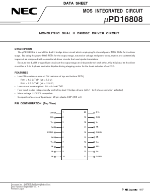 UPD16808 Datasheet PDF NEC => Renesas Technology