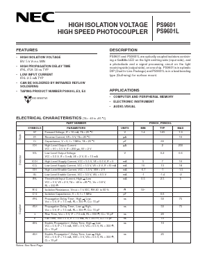 PS9601L-E4 Datasheet PDF NEC => Renesas Technology