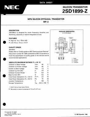 2SD1899-Z Datasheet PDF NEC => Renesas Technology