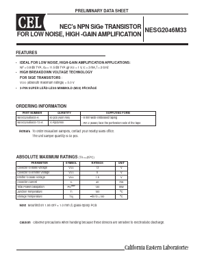 NESG2046M33 Datasheet PDF NEC => Renesas Technology