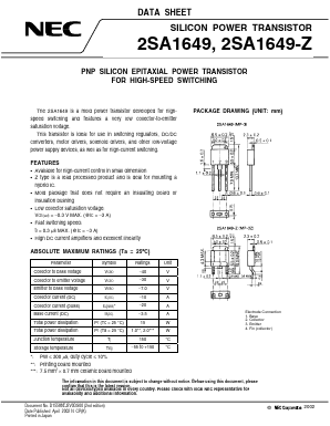 2SA1649 Datasheet PDF NEC => Renesas Technology