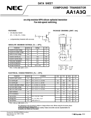 AA1A3Q Datasheet PDF NEC => Renesas Technology