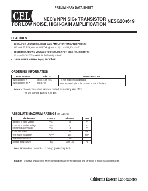 NESG204619-A Datasheet PDF NEC => Renesas Technology