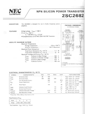 C2682 Datasheet PDF NEC => Renesas Technology