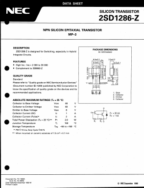 2SD1286-Z Datasheet PDF NEC => Renesas Technology