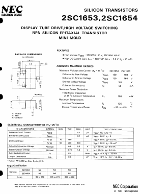 2SC1653 Datasheet PDF NEC => Renesas Technology