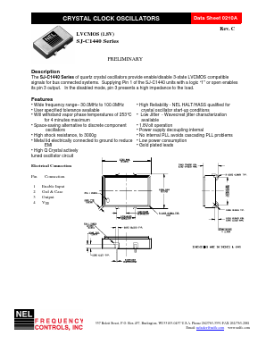 SJ-B1447 Datasheet PDF NEL Frequency Controls