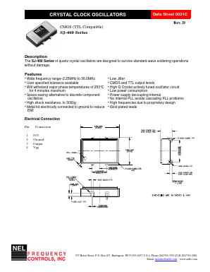 SJ-A460-FREQ Datasheet PDF NEL Frequency Controls