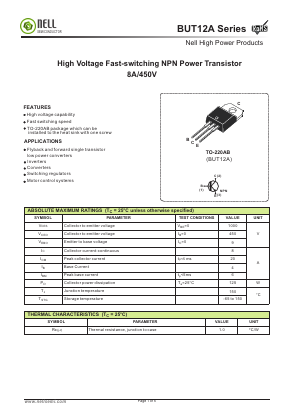 BUT12A Datasheet PDF Nell Semiconductor Co., Ltd