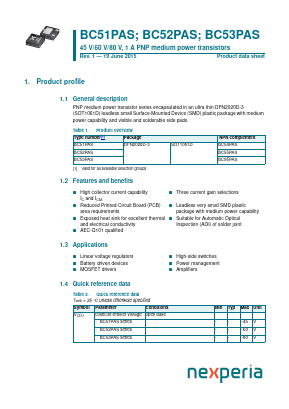 BC51-10PAS Datasheet PDF Nexperia B.V. All rights reserved