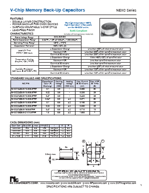 NEXC104Z3.5V10.5X5.5TRF Datasheet PDF NIC-Components Corp.