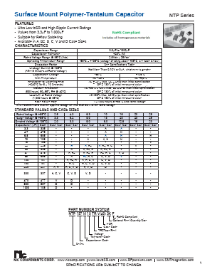 NTP107M4TRA(35)F Datasheet PDF NIC-Components Corp.