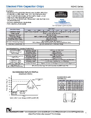 NSHC123J100TRD1F Datasheet PDF NIC-Components Corp.