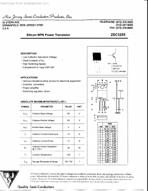 2SC3255 Datasheet PDF Inchange Semiconductor