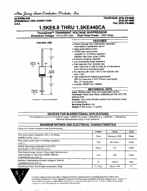 1.5KEB.2C Datasheet PDF New Jersey Semiconductor